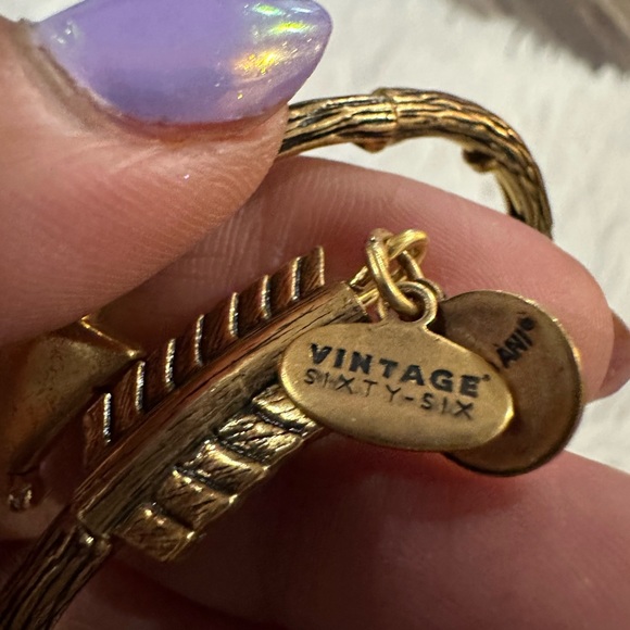 Alex & Ani Vintage Arrow Gold Wrap Bangle - Picture 5 of 5